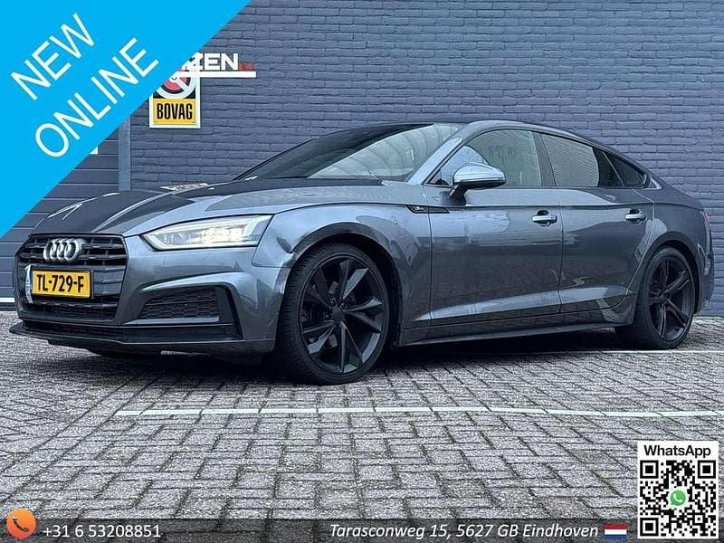 Grijs Occasion 2018 Audi A5 Sportback S-Line Hatchback | € 15.995 (Super prijs) - Afbeelding 1/4