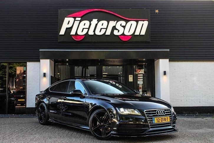 Zwart Gebruikt 2012 Audi A7 Sportback S-Line Hatchback | € 17.950 - Afbeelding 1/4
