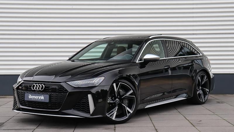 Zwart Gebruikt 2020 Audi RS6 S-Line Stationwagen | € 97.950 (Duur) - Afbeelding 1/4