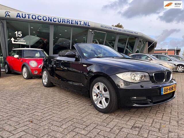 Zwart Gebruikt 2008 BMW 120 Cabriolet Cabriolet | € 6.999 (Eerlijke prijs) - Afbeelding 1/4