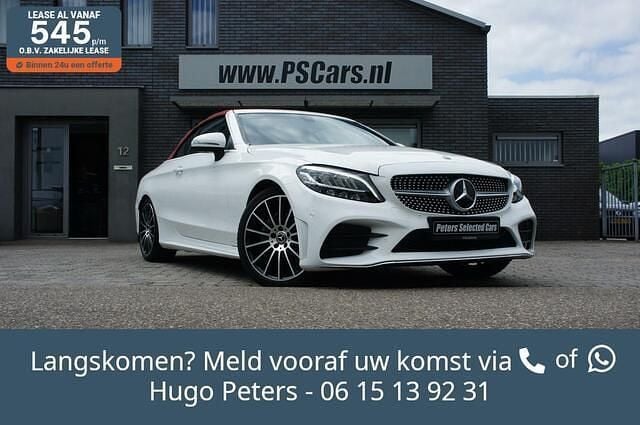 Wit Gebruikt 2018 Mercedes C200 AMG Cabriolet | € 33.444 (Eerlijke prijs) - Afbeelding 1/4