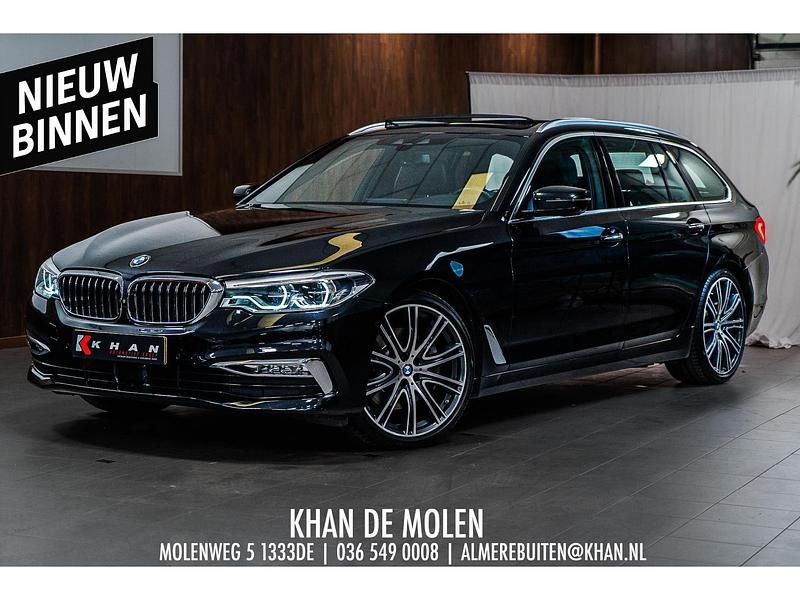 Zwart Gebruikt 2017 BMW 530 Executive Stationwagen | € 29.995 (Eerlijke prijs) - Afbeelding 1/4