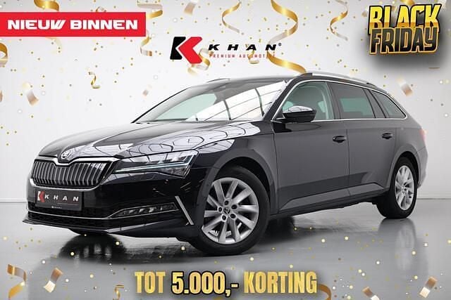 Zwart Gebruikt 2021 Skoda Superb Business Line Stationwagen | € 21.950 (Super prijs) - Afbeelding 1/4
