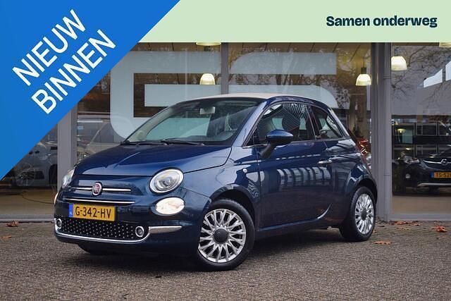 Blauw Occasion 2019 Fiat 500C Lounge Cabriolet | € 9.803 (Eerlijke prijs) - Afbeelding 1/4