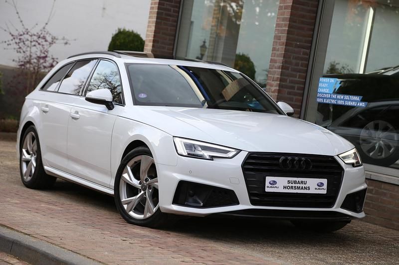 Wit Gebruikt 2019 Audi A4 S-Line Stationwagen | € 19.950 (Super prijs) - Afbeelding 1/4