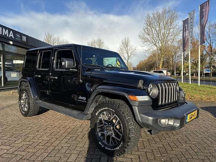 Occasion Jeep Wrangler Unlimited 80th Anniversary 381 PK (280 kW) 2021 Zwart SUV