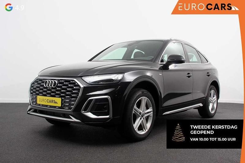 Zwart, metallic lak Occasion 2021 Audi Q5 Sportback S-Line SUV | € 40.390 (Super prijs) - Afbeelding 1/4