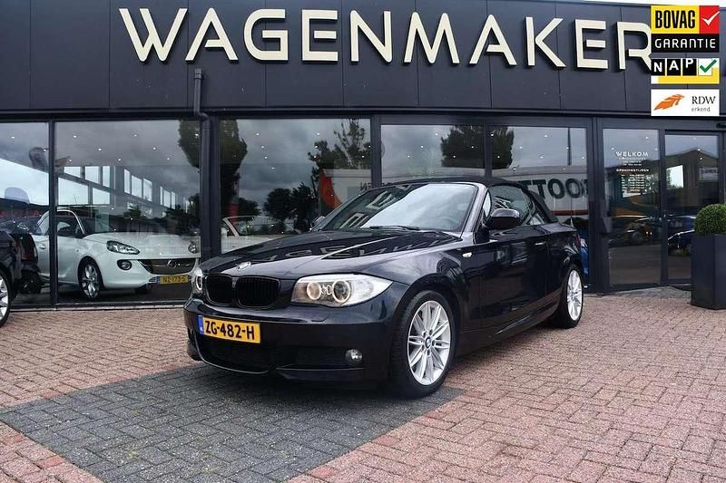 Zwart Gebruikt 2012 BMW 123 Cabriolet Executive Cabriolet | € 10.950 - Afbeelding 1/4