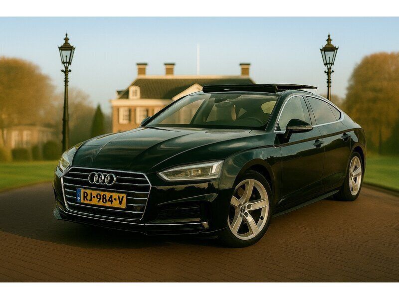 Zwart Gebruikt 2018 Audi A5 Sportback S-Line Hatchback | € 28.400 (Iets duurder) - Afbeelding 1/3