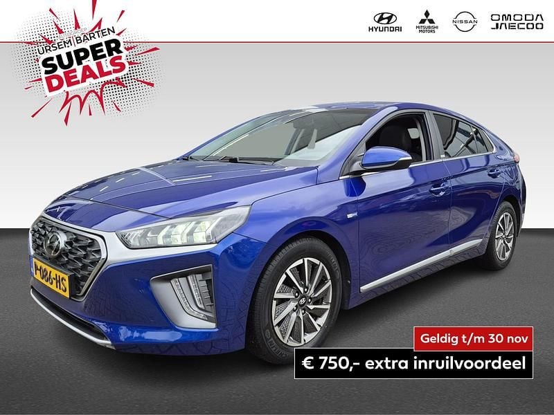 Donker blauw Gebruikt 2021 Hyundai Ioniq Premium Hatchback | € 20.930 (Eerlijke prijs) - Afbeelding 1/4