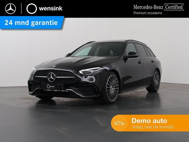 Zwart Gebruikt 2024 Mercedes C180 AMG Stationwagen | € 51.850 (Duur) - Afbeelding 1/4