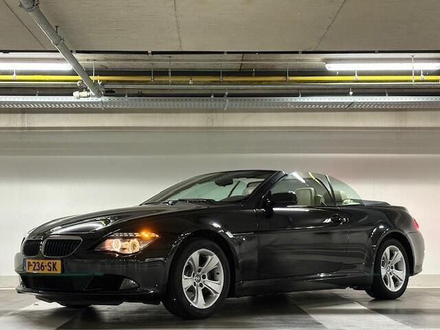 Zwart, metallic lak Gebruikt 2007 BMW 630 Cabriolet Executive Cabriolet | € 12.750 - Afbeelding 1/4