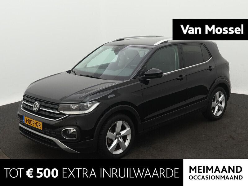 Zwart Gebruikt 2019 VW T-Cross Pro SUV | € 19.900 (Eerlijke prijs) - Afbeelding 1/4