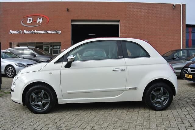 Wit Gebruikt 2013 Fiat 500C Lounge Cabriolet | € 4.399 (Goede deal) - Afbeelding 1/4