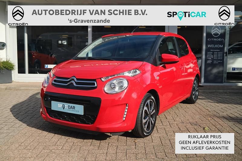 Rood Gebruikt 2017 Citroën C1 Shine Hatchback | € 11.950 (Eerlijke prijs) - Afbeelding 1/4