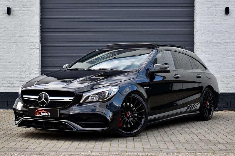 Zwart Gebruikt 2016 Mercedes CLA45 AMG Shooting Brake AMG Stationwagen | € 29.950 - Afbeelding 1/4