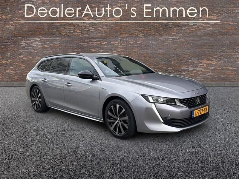 Grijs Gebruikt 2021 Peugeot 508 SW GT-line Stationwagen | € 19.999 - Afbeelding 1/4
