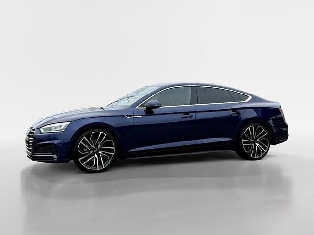 Occasion Audi A5 Sportback S-Line 150 PK (110 kW) 2019 Blauw (metallic) Hatchback