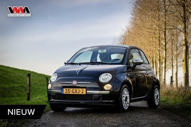 Zwart Gebruikt 2008 Fiat 500 Lounge Hatchback | € 4.890 (Eerlijke prijs) - Afbeelding 1/4