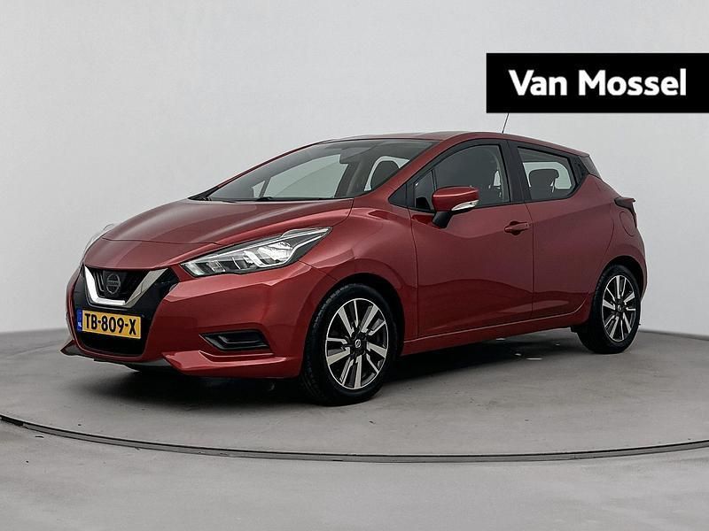 Rood Gebruikt 2018 Nissan Micra N-Connecta Hatchback | € 12.435 (Eerlijke prijs) - Afbeelding 1/2