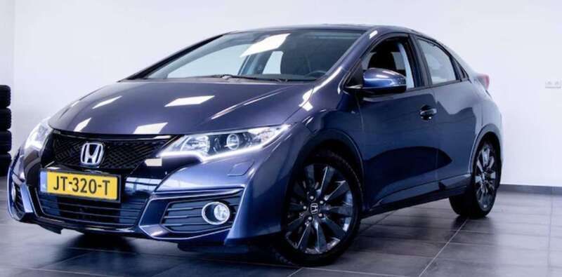 Blauw Gebruikt 2015 Honda Civic Elegance Hatchback | € 11.333 (Eerlijke prijs) - Afbeelding 1/4