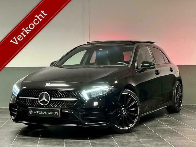Zwart Gebruikt 2018 Mercedes A200 AMG Hatchback | € 33.950 - Afbeelding 1/4