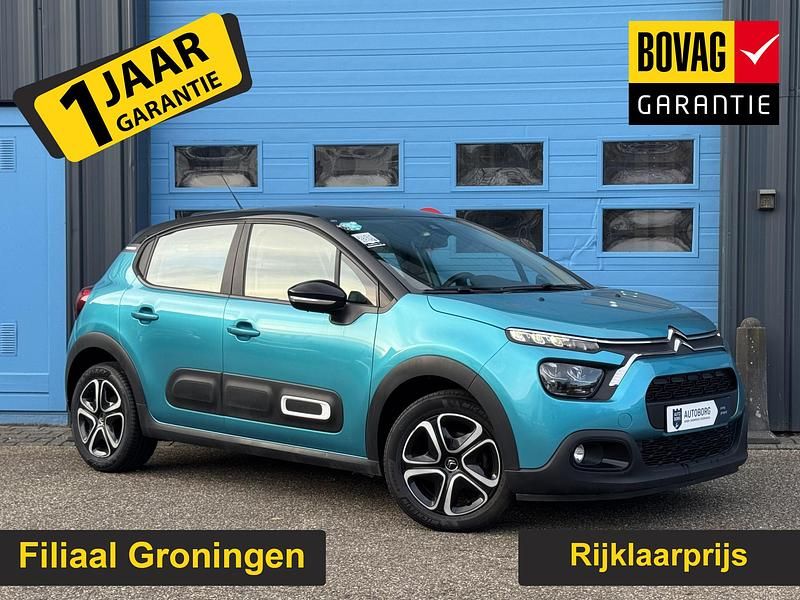 Blauw Gebruikt 2022 Citroën C3 PureTech Hatchback | € 14.950 (Eerlijke prijs) - Afbeelding 1/4
