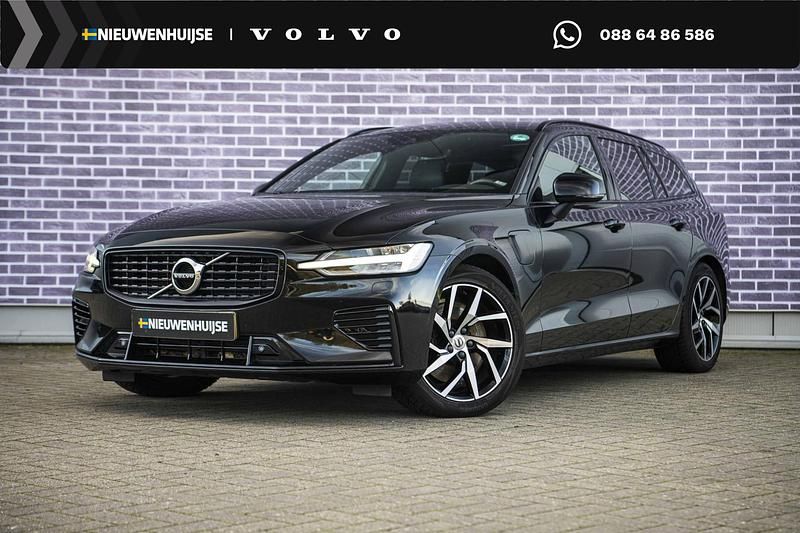 Zwart Gebruikt 2021 Volvo V60 R-Design Stationwagen | € 33.899 (Iets duurder) - Afbeelding 1/4