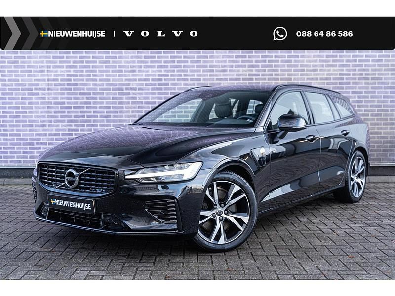Zwart Gebruikt 2021 Volvo V60 R-Design Stationwagen | € 30.899 (Iets duurder) - Afbeelding 1/4