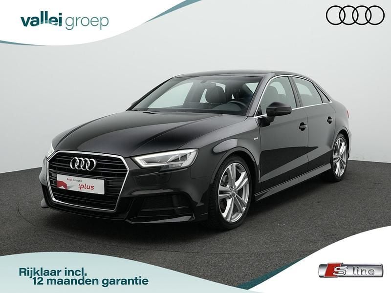 Zwart Gebruikt 2019 Audi A3 S-Line Sedan | € 17.400 (Eerlijke prijs) - Afbeelding 1/4