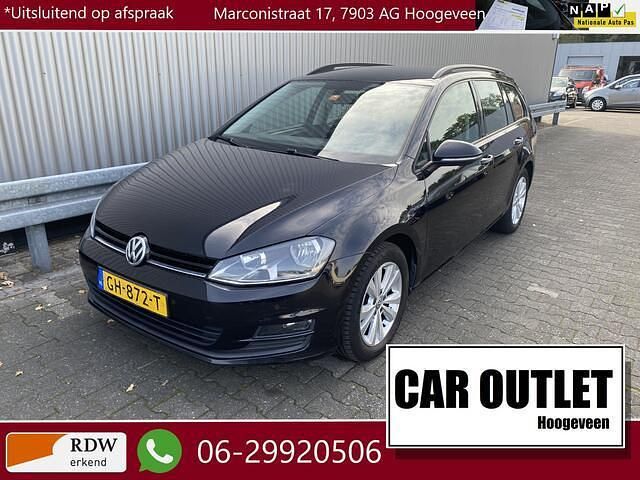 Zwart Gebruikt 2015 VW Golf VII Comfortline Stationwagen | € 6.950 (Super prijs) - Afbeelding 1/4