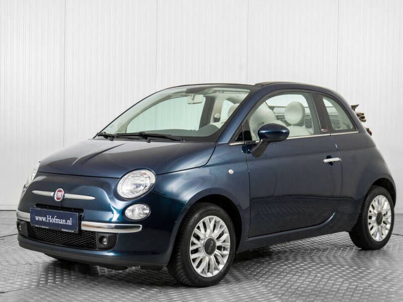 Blauw Gebruikt 2014 Fiat 500C Lounge Cabriolet | € 8.900 (Eerlijke prijs) - Afbeelding 1/4