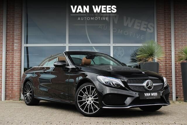 Zwart Gebruikt 2016 Mercedes C400 AMG Cabriolet | € 39.950 (Eerlijke prijs) - Afbeelding 1/3