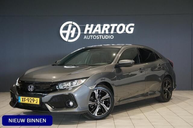 Grijs Gebruikt 2018 Honda Civic Elegance Plus Hatchback | € 15.900 (Eerlijke prijs) - Afbeelding 1/4