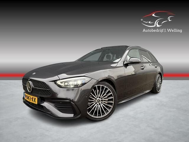 Grijs Gebruikt 2022 Mercedes C200 AMG line Stationwagen | € 38.990 (Eerlijke prijs) - Afbeelding 1/4