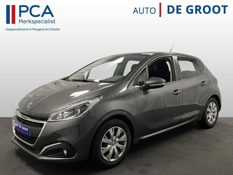 Grijs, metallic lak Gebruikt 2019 Peugeot 208 Active Hatchback | € 10.650 (Eerlijke prijs) - Afbeelding 1/4