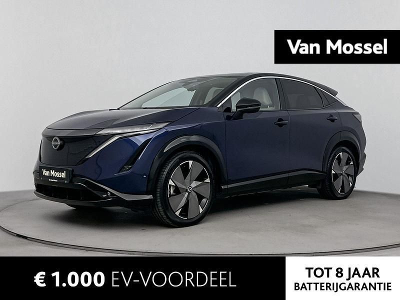 Twotone (dark blue/black) Gebruikt 2022 Nissan Ariya Evolve SUV | € 37.930 (Eerlijke prijs) - Afbeelding 1/4