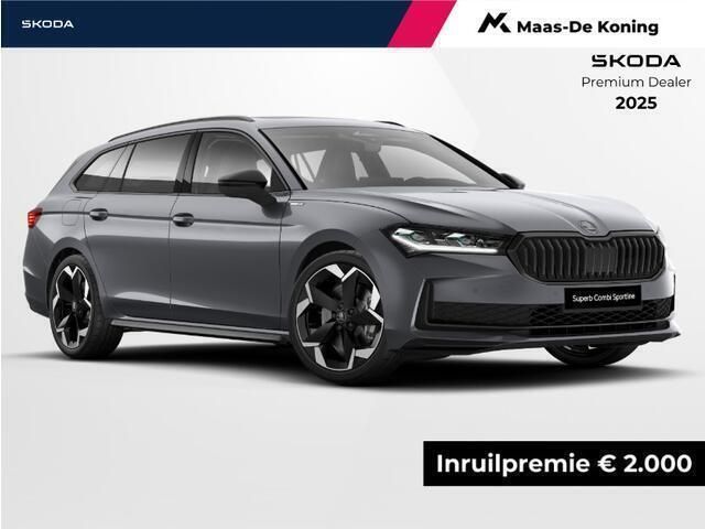 Grijs, metallic lak Nieuw 2025 Skoda Superb Business Line Stationwagen | € 54.990 (Eerlijke prijs) - Afbeelding 1/4