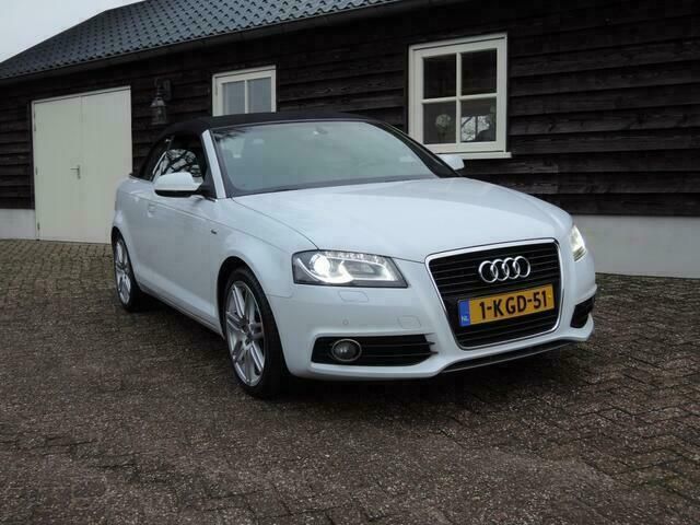 Wit Gebruikt 2013 Audi A3 Cabriolet S-Line Cabriolet | € 15.950 - Afbeelding 1/4