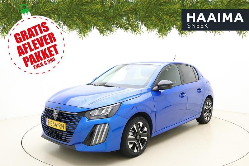 Blauw Gebruikt 2024 Peugeot e-208 Style Hatchback | € 21.945 (Eerlijke prijs) - Afbeelding 1/4