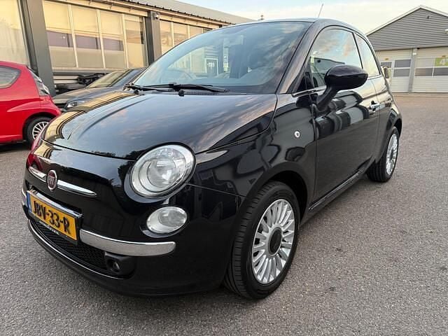 Zwart Gebruikt 2012 Fiat 500 Lounge Hatchback | € 5.950 (Eerlijke prijs) - Afbeelding 1/4