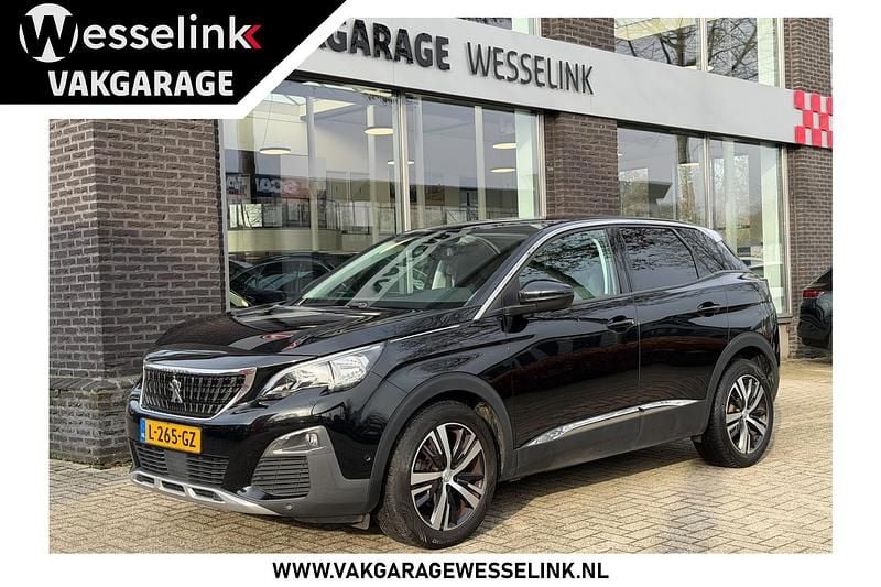 Zwart Occasion 2021 Peugeot 3008 Allure SUV | € 14.800 (Super prijs) - Afbeelding 1/4