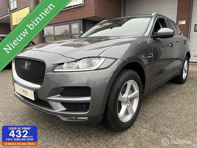 Grijs Gebruikt 2018 Jaguar F-Pace Portfolio SUV | € 26.950 (Super prijs) - Afbeelding 1/3