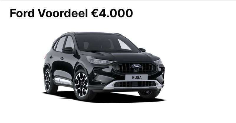 Zwart Nieuw 2025 Ford Kuga Active X SUV | € 45.135 (Super prijs) - Afbeelding 1/4
