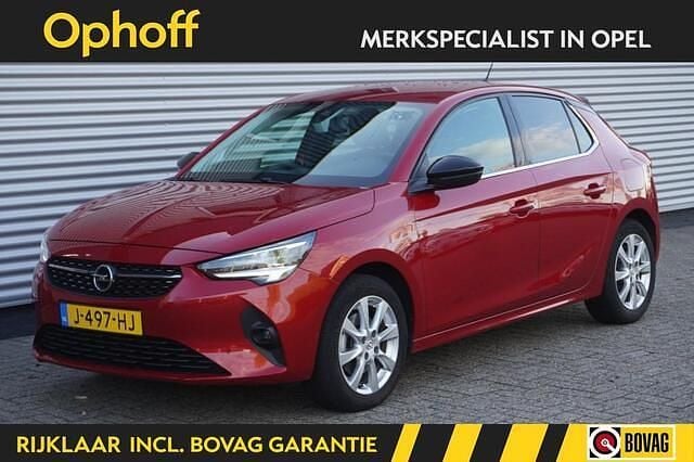Rood Gebruikt 2020 Opel Corsa Elegance Hatchback | € 14.750 (Eerlijke prijs) - Afbeelding 1/4