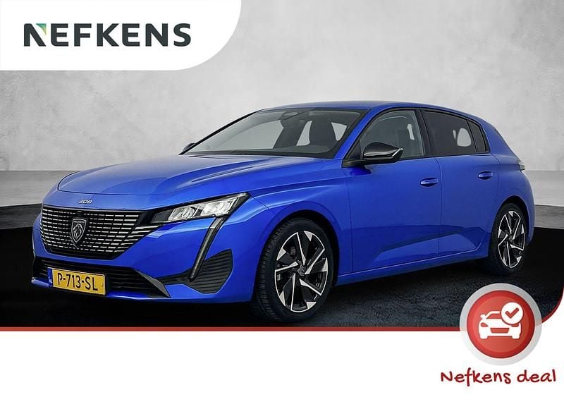 Blauw Occasion 2022 Peugeot 308 Allure Hatchback | € 21.200 (Eerlijke prijs) - Afbeelding 1/4