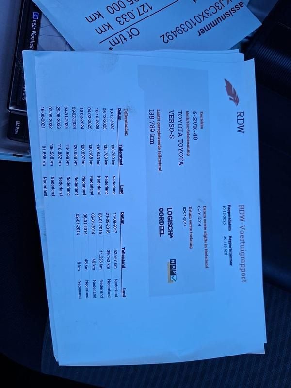 Occasion Toyota Verso-S 2014 Blauw MPV