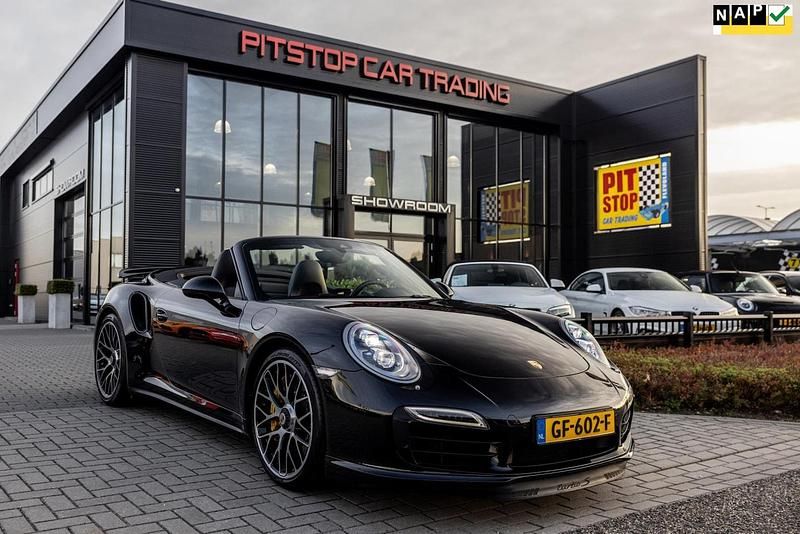 Zwart Gebruikt 2014 Porsche 911 Turbo S Cabriolet Cabriolet | € 125.991 - Afbeelding 1/4
