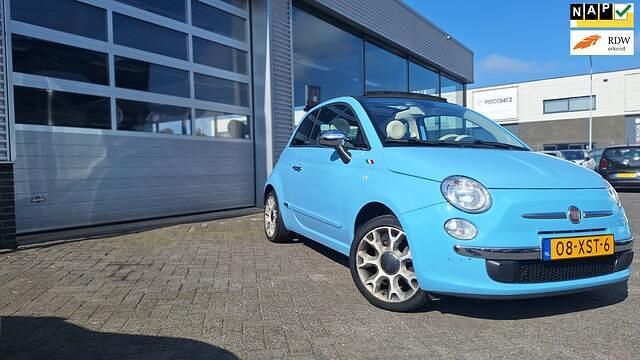 Blauw Gebruikt 2012 Fiat 500C Lounge Cabriolet | € 4.745 (Eerlijke prijs) - Afbeelding 1/4