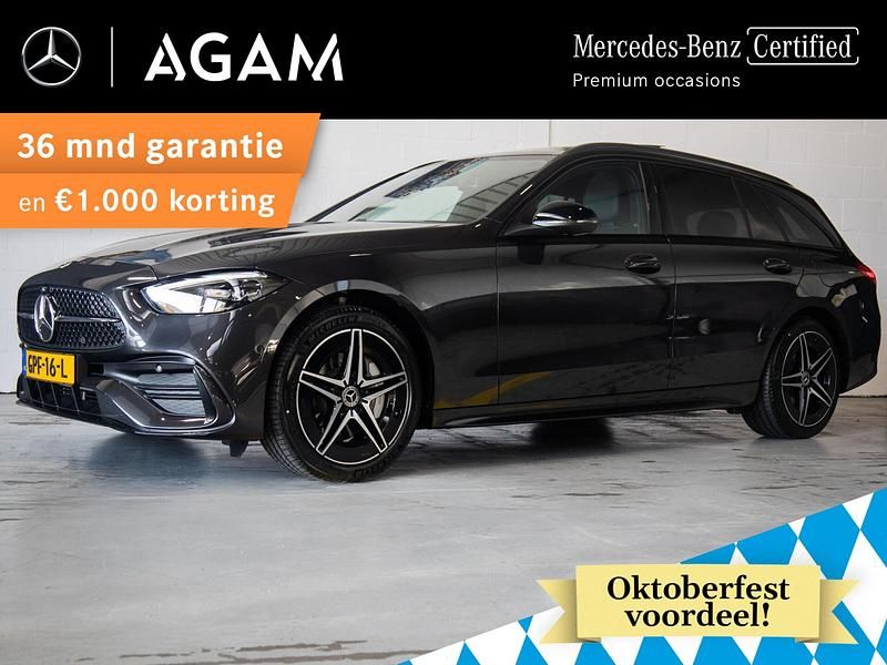 Grijs Gebruikt 2024 Mercedes C300 AMG line Stationwagen | € 48.950 (Goede deal) - Afbeelding 1/4